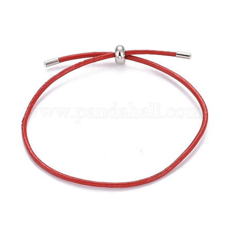 Регулируемые браслеты-слайдеры из искусственной кожи BJEW-F412-05P-A-1