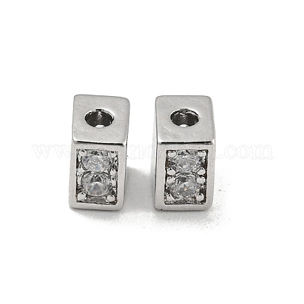 Латунь со стеклянными бусинами KK-P258-15P-1