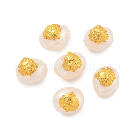 Овальные бусины из натурального пресноводного жемчуга PEAR-K009-08G-1