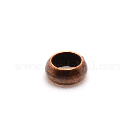 Зажимные бусины из латуни KK-WH0047-10A-03-1