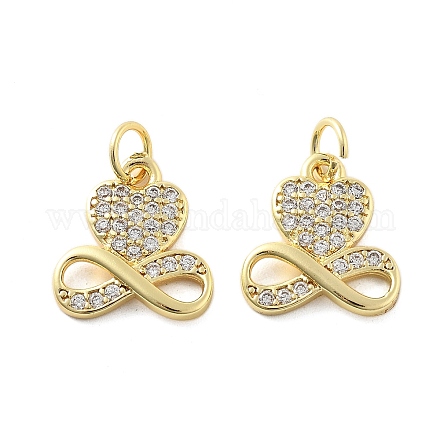 Латунные микро проложить кубического циркония подвески KK-C092-24D-G-1