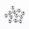 Tarnish Resistant 201 Stainless Steel Spacer Beads, Flat Round, Stainless Steel Color, 6x3mm, Hole: 2mm