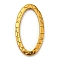 304 Stainless Steel Linking Rings, Textured, Oval, Golden, 24x13x1.5mm, Inner Diameter: 20x9mm