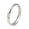 Non-Tarnish 304 Stainless Steel Plain Bangles, Stainless Steel Color, Wide: 10mm, Inner Diameter: 2-1/2 inch(6.35cm)