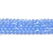 Imitation Jade Electroplate Glass Beads Strands, AB Color Plated, Faceted, Bicone, Dodger Blue, 4x4mm, Hole: 0.8mm, about 80~85pcs/strand, 30~32cm
