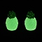 Luminous Resin Cabochons, Imitation Fruit, Glow in the Dark, Pineapple, 30x19mm