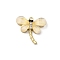 Alloy Pendants, Insect Charms, with Opaque Resin, Real 16K Gold Plated, Dragonfly, 16.5x18x3.5mm, Hole: 1.6mm