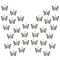 AHANDMAKER 30 Pcs Butterfly Connectors Charms, Alloy Butterfly Link Charms with Brass Double Loops, Tibetan Style Connector Pendants for DIY Jewelry Bracelets Necklaces Keychain Making, 15x17mm