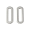 Non-Tarnish 201 Stainless Steel Linking Rings, Oval Link, Stainless Steel Color, 15x6x1mm