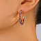 Fashionable and Versatile Gold Plated Brass Stud Earrings for Women