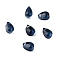 Glass Beads, Teardrop, Marine Blue, 6x4x4mm, Hole: 1mm