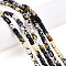 Natural Yellow Turquoise(Jasper) Beads Strands, Barrel, 7.5~8x4~5mm, Hole: 0.6mm, about 48pcs/strand, 15.16~15.35 inch(38.5~39cm)