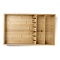 Wooden Tableware Storage Display Serving Trays, BurlyWood, 420x255x50.5mm