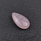 Natural Rose Quartz Pendants, Teadrop Charms, 25x15~18x7~8mm, Hole: 1.2mm