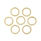 Rack Plating Brass Linking Rings, Cadmium Free & Lead Free, Long-Lasting Plated, Ring, Golden, 10x1mm, Inner Diameter: 8.5mm