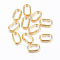 201 Stainless Steel Quick Link Connectors, Oval, Golden, 9x5.5x2mm, Hole: 7x3.5mm