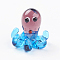 Home Decorations, Handmade Lampwork Display Decorations, Octopus, Colorful, 17x15x15x15mm