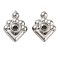 Non-Tarnish 304 Stainless Steel Findings, Stainless Steel Color, 12x8.5x3mm, Hole: 1.6mm