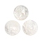Natural White Shell Carved Cabochons, Flat Round with Cameo Women, 15x2.5mm