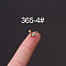 316L Surgical Stainless Steel Micro Pave Clear Cubic Zirconia Cartilage Earrings, Golden, Flat Round, 6mm, Pin: 0.8mm