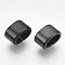 Electrophoresis 304 Stainless Steel Slide Charm, Rectangle, Black, 5x8x5mm, Hole: 3x6mm