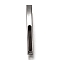 Non-Tarnish 304 Stainless Steel Tube Beads, Curved Tube Beads, Stainless Steel Color, 39x9x4.5mm, Hole: 3.5x4mm