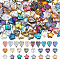 150Pcs 3 Styles Electroplate Glass Beads, Mixed Shapes, Mixed Color, 8x4~10mm, 50pcs/style