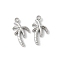 304 Stainless Steel Charms, Coconut Tree Charms, Anti-Tarnish, Stainless Steel Color, 11.5x6x1.5mm, Hole: 1.2mm