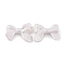 Opaque Acrylic Beads, AB Color Plated, Bowknot, White, 24x31.5x7.5mm, Hole: 2mm, about 245pcs/500g