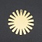 201 Stainless Steel Pendants, Laser Cut, Flat Round, Golden, 33x33x1mm, Hole: 1.6mm