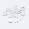 Brass Charms, Long-Lasting Plated, Real Platinum Plated, Nickel Free, Hexagon, 10x11.5x1mm, Hole: 1mm