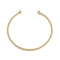 Ion Plating(IP) 304 Stainless Steel Elasticity Necklaces for Women, Cuff Collar Necklaces, Real 18K Gold Plated, 15.75x0.47 inch(40x1.2cm)