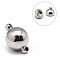 Tarnish Resistant Stainless Steel Magnetic Clasps with Loops, Stainless Steel Color, 21x13.5mm, Hole: 2mm