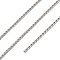 304 Stainless Steel Cable Chains, Soldered, Stainless Steel Color, 1.5mm