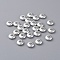 Brass Spacer Beads, Rondelle, Nickel Free, Silver Color Plated, 6x2mm, Hole: 2mm