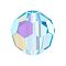 Preciosa® Crystal Beads, Czech Crystal, 451 19 602 Round, 60010 200 Aqua Bohemica AB, 4mm, Hole: 1mm