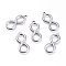 Tarnish Resistant 304 Stainless Steel Pendants, Infinity, Stainless Steel Color, 24x10.5x1.5mm, Hole: 1.5mm