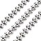 Tarnish Resistant Vacuum Plating 304 Stainless Steel Link Chains, Unwelded, with Spool, Stainless Steel Color, Link: 6.3x5.2x2mm