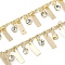 Handmade Brass & Rhinestone Chains, for Necklaces Bracelets Making, Long-Lasting Plated, Soldered, with Spool, Rectangle, Light Gold, 3x1.5x1mm, about 16.40 Feet(5m)/Roll