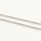 Tarnish Resistant 304 Stainless Steel Cable Chains, Soldered, with Spool, Oval, Stainless Steel Color, 2x1.5x0.4mm, about 328.08 Feet(100m)/roll
