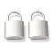 Non-Tarnish 304 Stainless Steel Pendants, PadLock, Stainless Steel Color, 24x14.5x5mm, Hole: 8.5x8.5mm