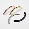 Tube Brass Micro Pave Grade AAA Cubic Zirconia Beads, Cadmium Free & Nickel Free & Lead Free, Mixed Color, 59x4x3mm, Hole: 2mm