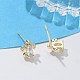 Серьги-гвоздики из латуни EJEW-Q014-15G-1