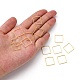Квадрат латунь связывая кольца EC03015mm-NFG-3