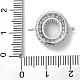 Латунные микро-паве кубические цирконии буквы соединения KK-I717-04O-P-3