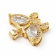 Латунные микро проложить кубического циркония подвески KK-B059-34G-D-3