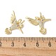 Латунные микропаве прозрачные подвески с фианитом KK-Q031-26G-3