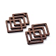 Подвески из орехового дерева WOOD-Q051-01D-2