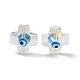 Прозрачные стеклянные бусины GLAA-F121-09E-1