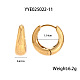Простые серьги-кольца из нержавеющей стали SW2167-3-2